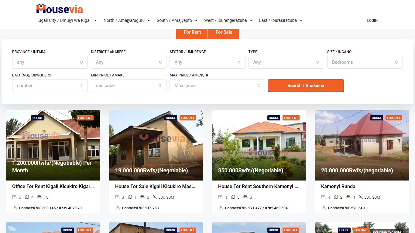 Housevia – Search your dream house via the best place