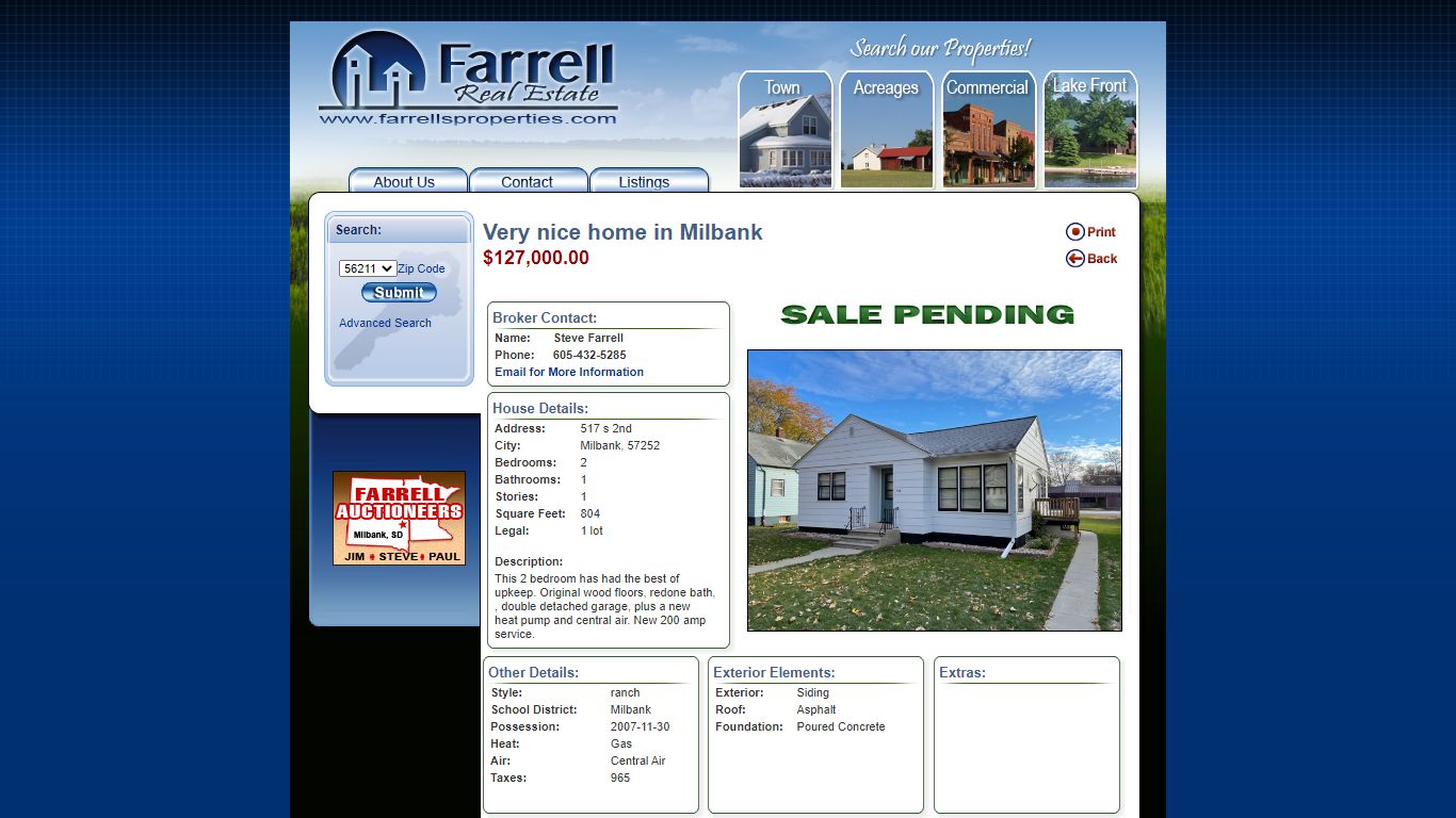 Farrells Properties: Real Estate in Milbank South Dakota and ...